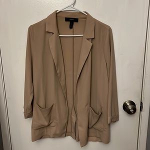 tan lightweight blazer